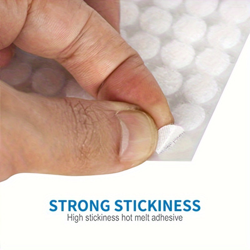 600pcs(300 Pairs) Self Adhesive Hook And Loop Dots 0.39inch/10mm