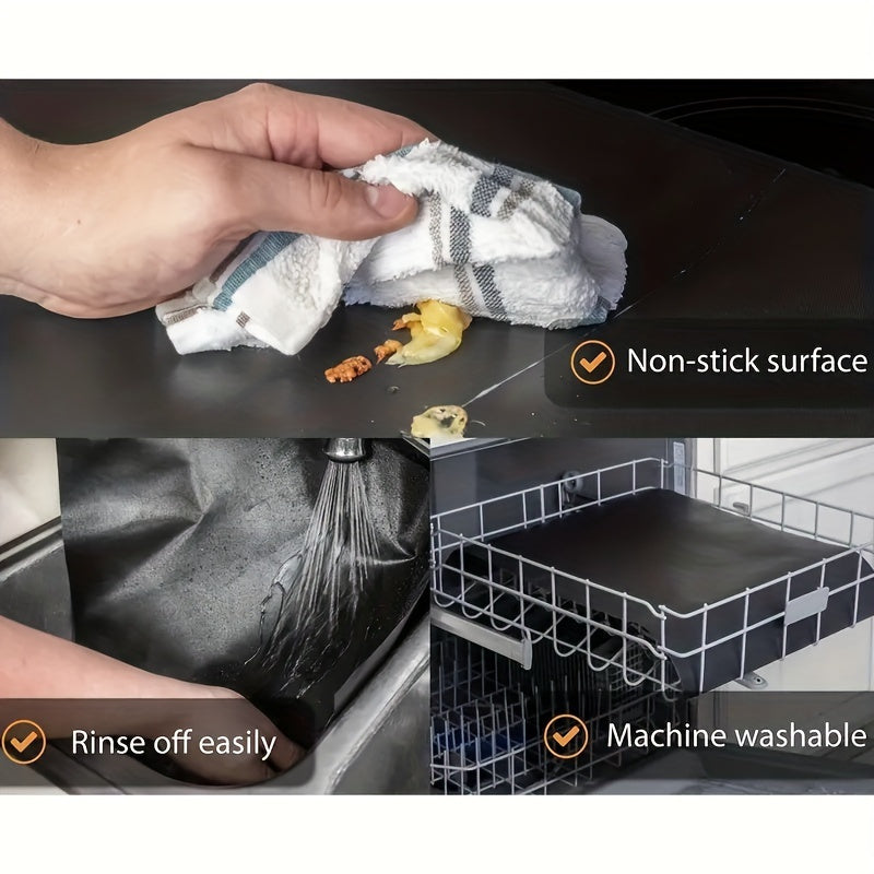 2pcs Oven Bottom Oven Liners, Non-stick Reusable Liners, Suitable For Electric Ovens