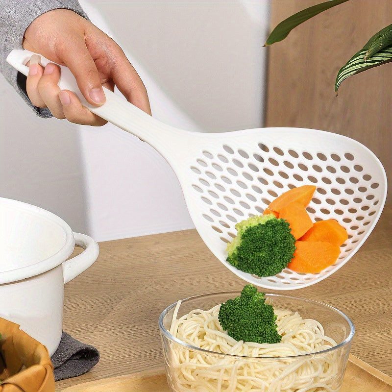 Multi-Purpose Kitchen Colander - Long Handle, Leak-Proof Mesh, Non-Slip Design