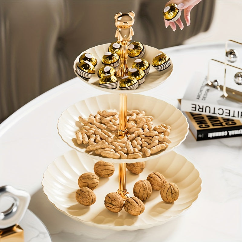 1pc Household Dried Fruit Tray, Living Room Coffee Table, High Appearance Fruit Tray