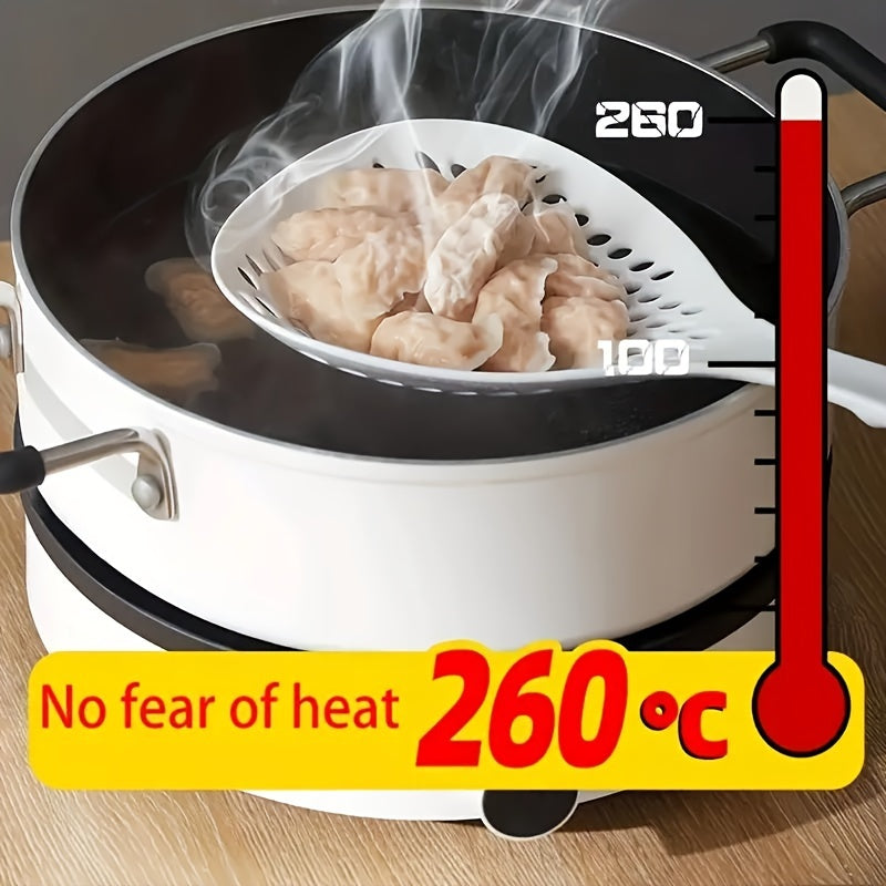 Multi-Purpose Kitchen Colander - Long Handle, Leak-Proof Mesh, Non-Slip Design