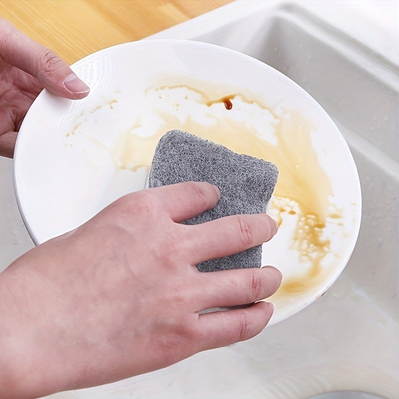 5pcs Double-sided Cleaning Sponges Household Scouring Pad Kit Cleaning Sponge