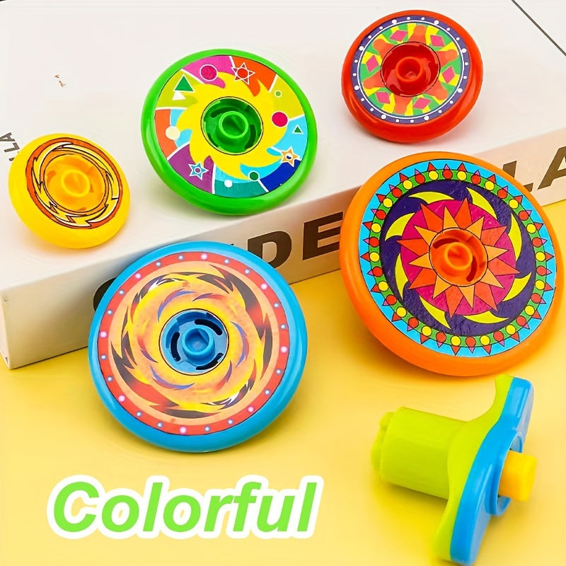 Colorful Spinning Multi-layer Spinning Toy To Play And Battle, 5 Layers Stackable Spinning Toys
