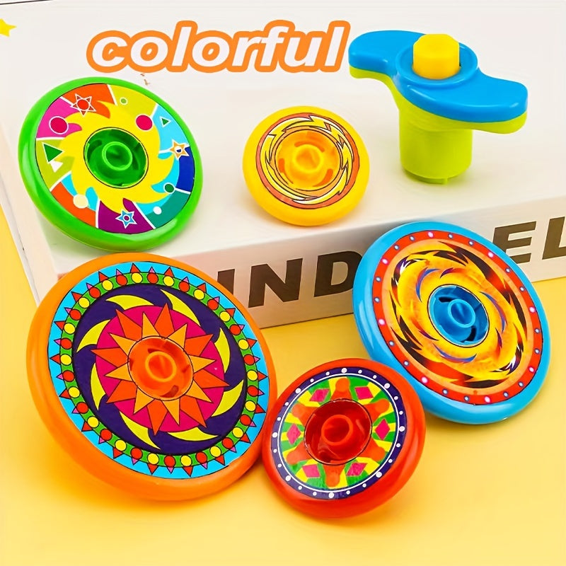 Colorful Spinning Multi-layer Spinning Toy To Play And Battle, 5 Layers Stackable Spinning Toys