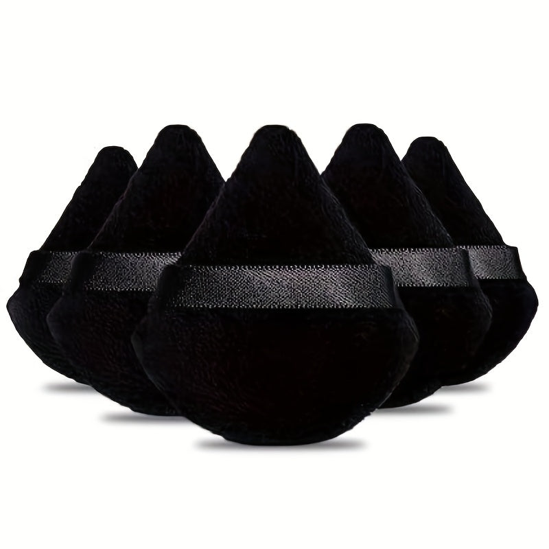 6 pcs Soft Triangle Powder Puffs for Loose Powder, Mineral Powder