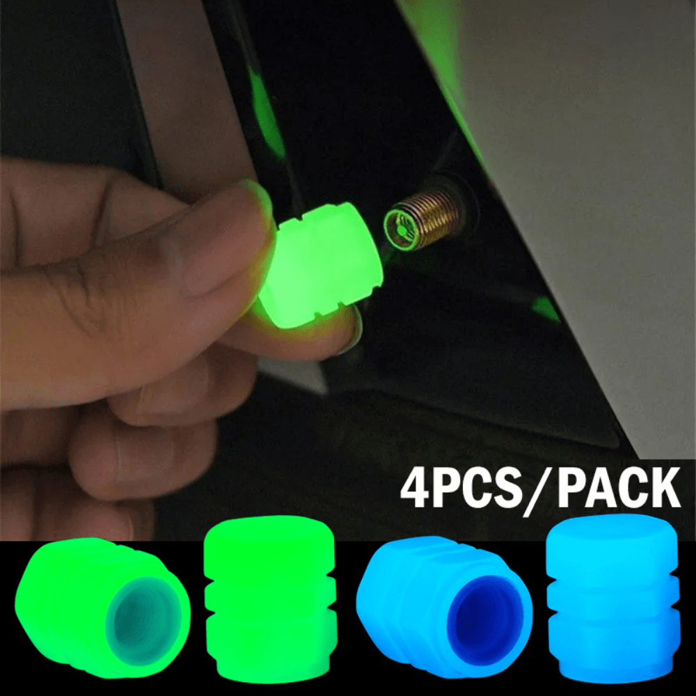 Luminous Bike Tire Valve Caps, Dust-proof Tires Accessories
