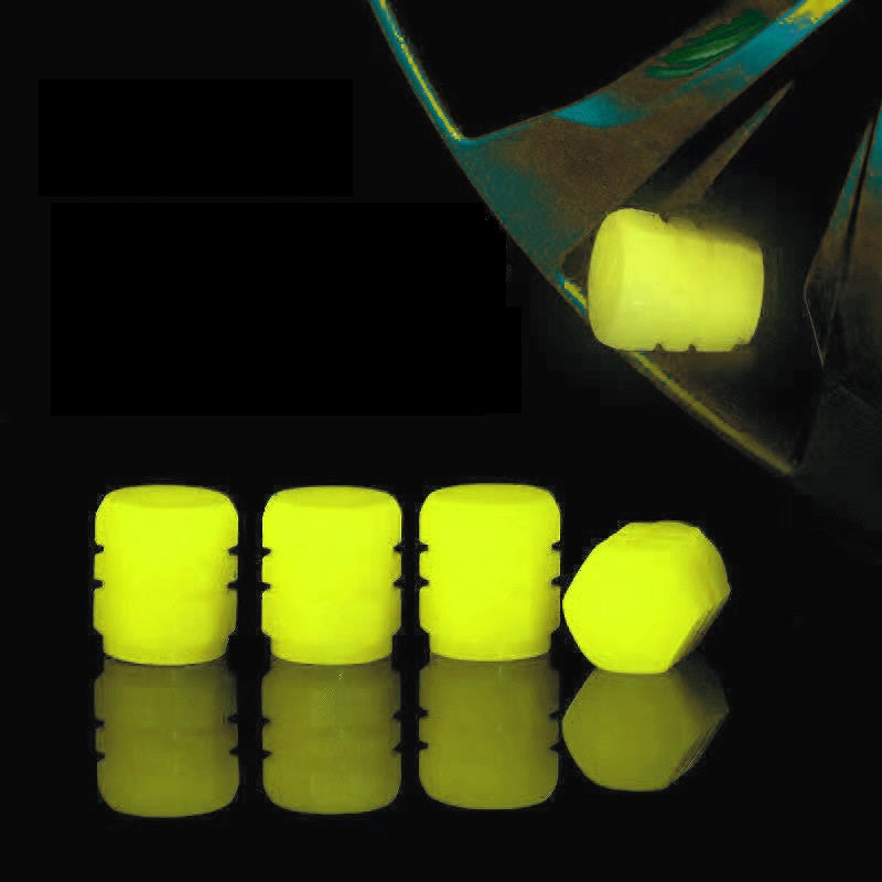 Luminous Bike Tire Valve Caps, Dust-proof Tires Accessories