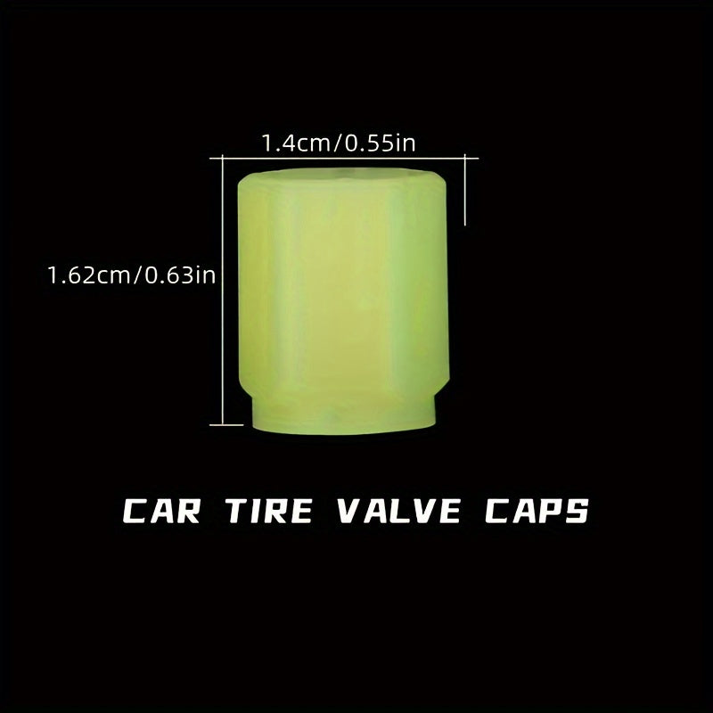 Luminous Bike Tire Valve Caps, Dust-proof Tires Accessories