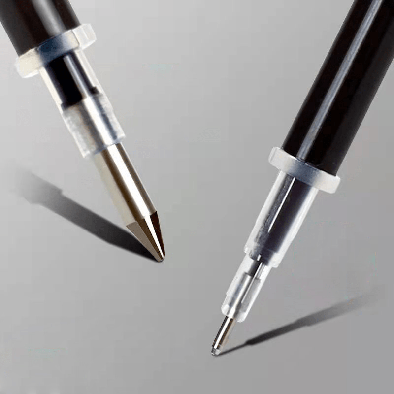 12pcs Gel Pens Set Black Refill Gel Pen Bullet Tip 0.5mm