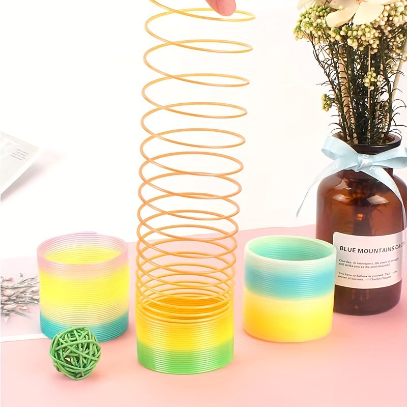 1pc Spring Circle Toy, Rainbow Circle Toy