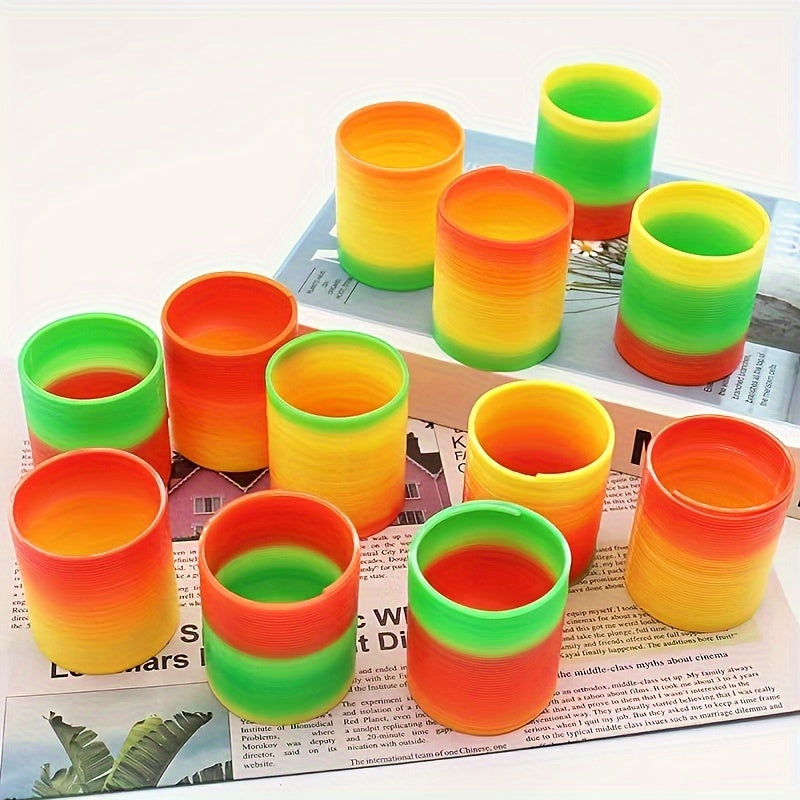1pc Spring Circle Toy, Rainbow Circle Toy