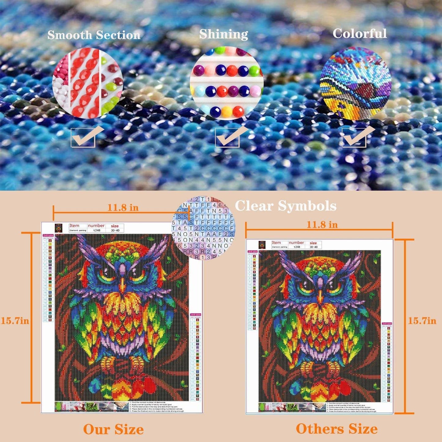 5D Diamond Painting Round And Square Full Drill Dream Owl