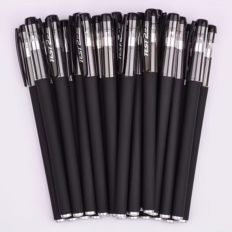 12pcs Gel Pens Set Black Refill Gel Pen Bullet Tip 0.5mm