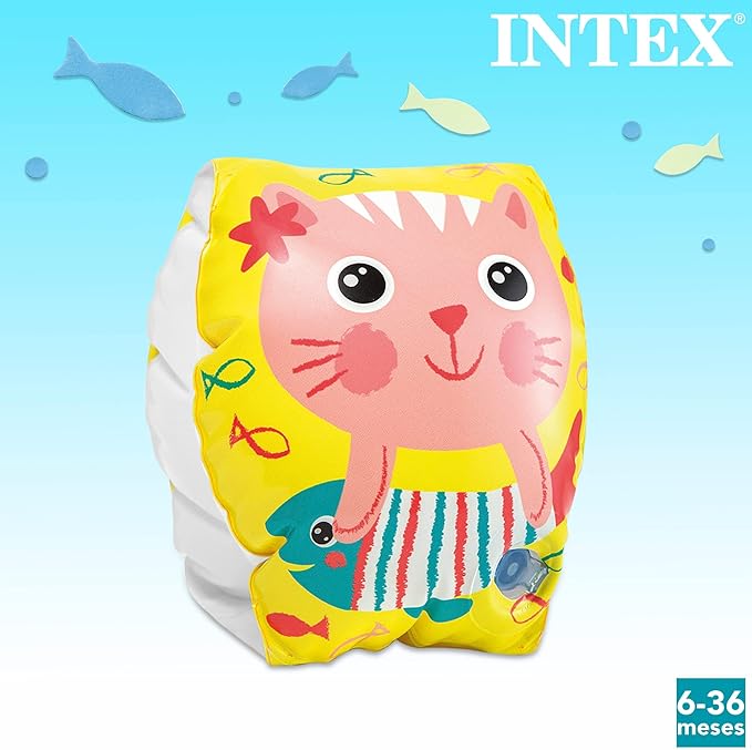 Intex Deluxe Arm Bands, Orange, 6 -36 Months Boys & Girls