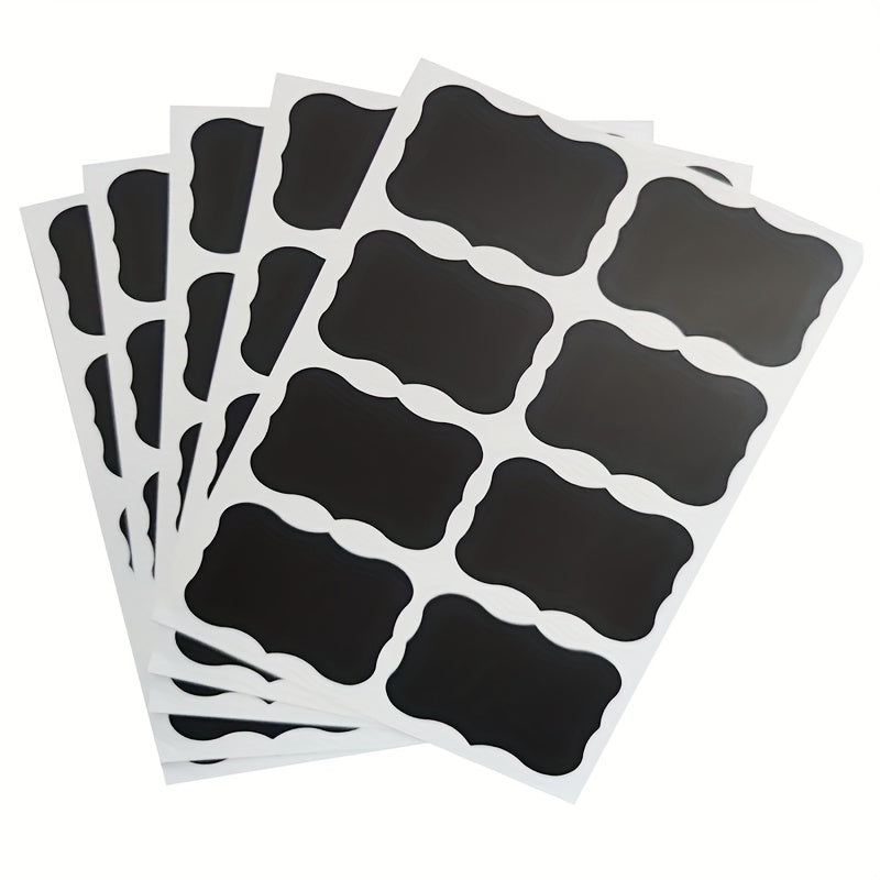 40pcs Glass Jar Bottle Stickers, Kitchen Organizer Labels