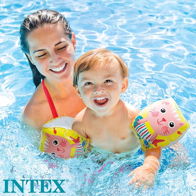 Intex Deluxe Arm Bands, Orange, 6 -36 Months Boys & Girls