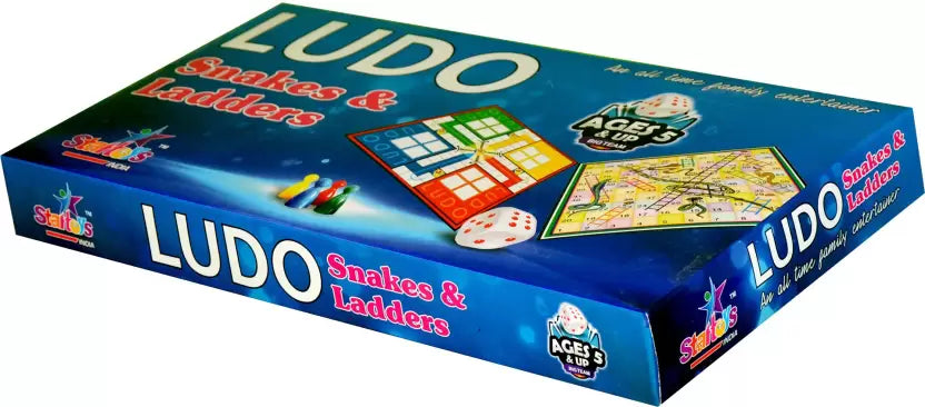 Big Size Ludo and Snakes & Ladder Indoor Board Games for Family, Kids