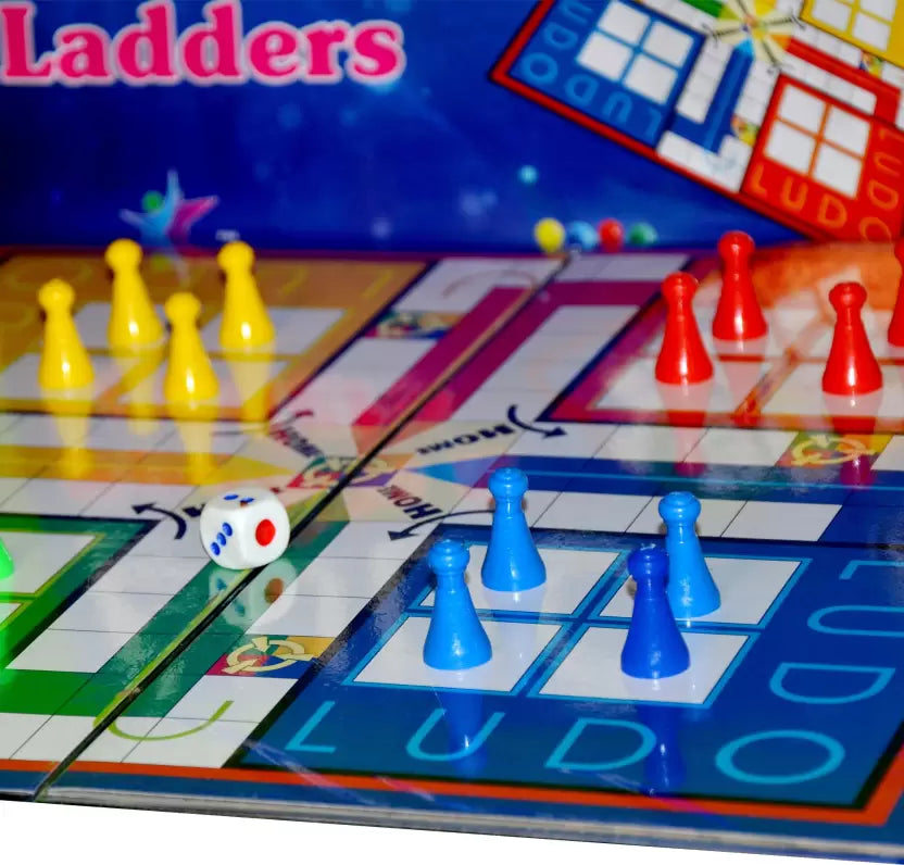 Big Size Ludo and Snakes & Ladder Indoor Board Games for Family, Kids