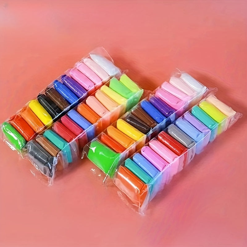 12Pcs Ultralight Clay Set Rubber Snowflake Mud Color