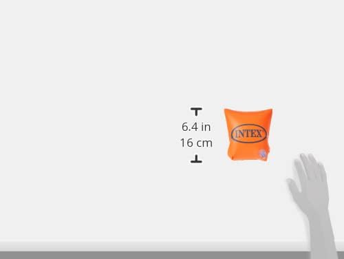 Intex Deluxe Arm Bands, Orange, 58642, 3 -6 Years
