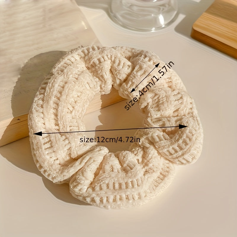 Set/7PCS Plush Scrunchies Soft Large Intestine Hair Ring