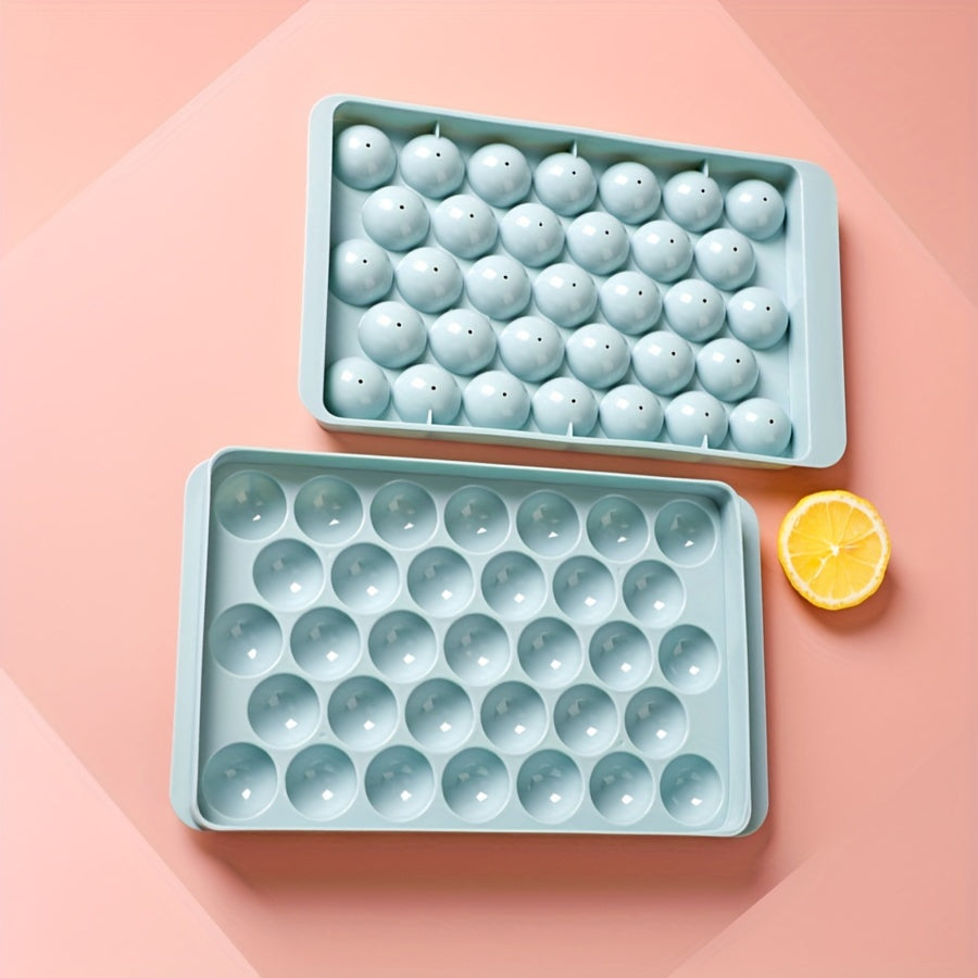33-Grid Round Ball Shape Ice Cube Tray Mold