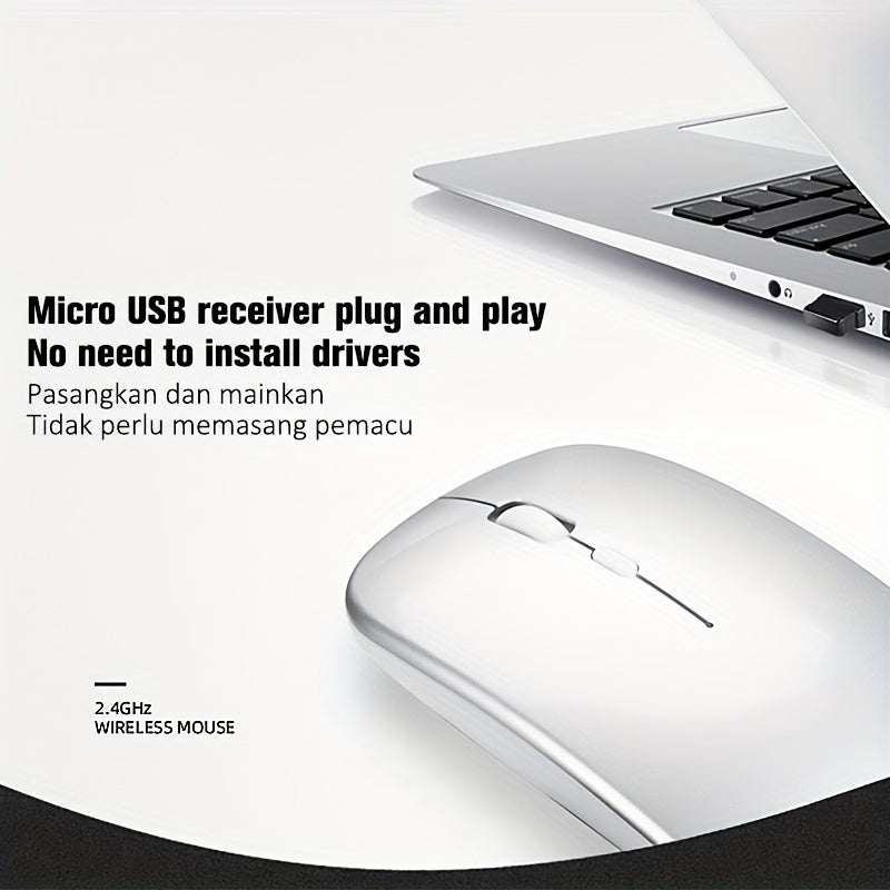 Wireless Mouse Mute Rechargeable Notebook Desktop Wireless Rechargeable Mouse