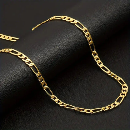 Vintage Minimalist Stainless Steel Keel Chain Necklace