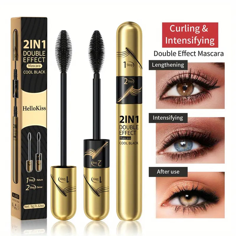 4D Fiber Mascara, Super Waterproof Mascara, Natural Lengthening, Thickening And Curling Eyelashes Makeup Tool