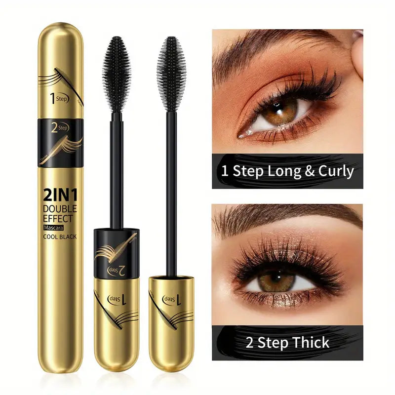 4D Fiber Mascara, Super Waterproof Mascara, Natural Lengthening, Thickening And Curling Eyelashes Makeup Tool