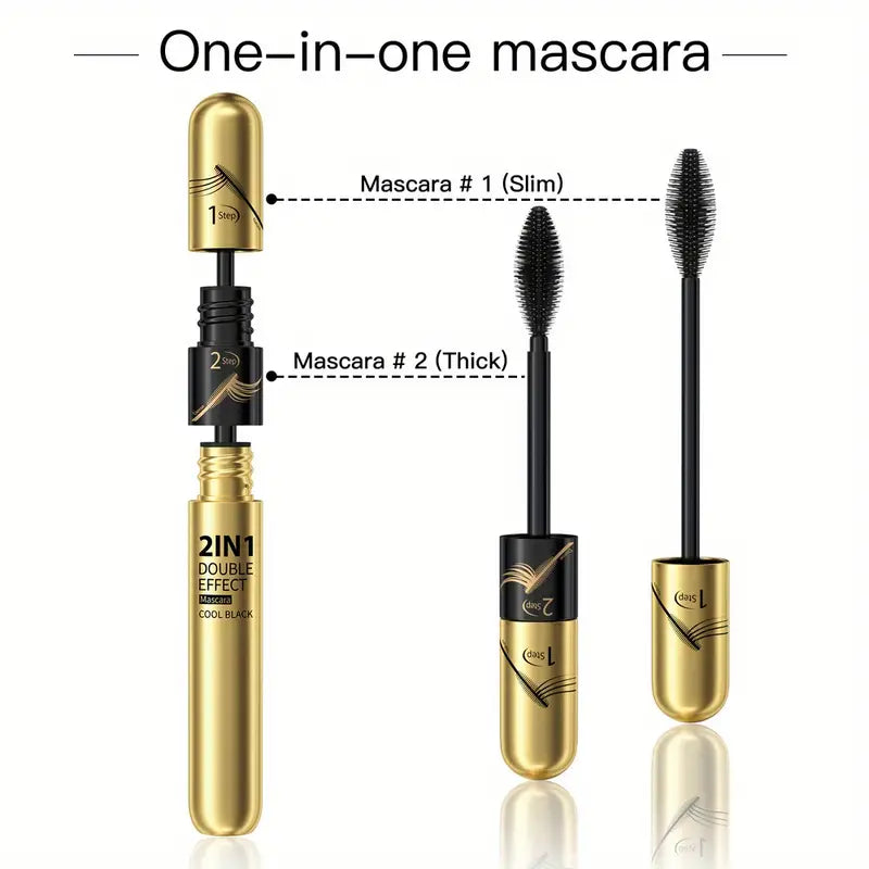 4D Fiber Mascara, Super Waterproof Mascara, Natural Lengthening, Thickening And Curling Eyelashes Makeup Tool