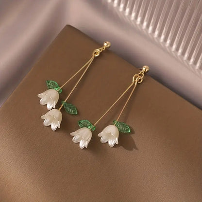 Exquisite Lily Of The Valley Pendant Dangle Earrings