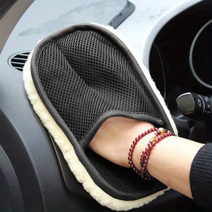 1pc Car Brush Cleaner Soft Gloves Cleaning Tool