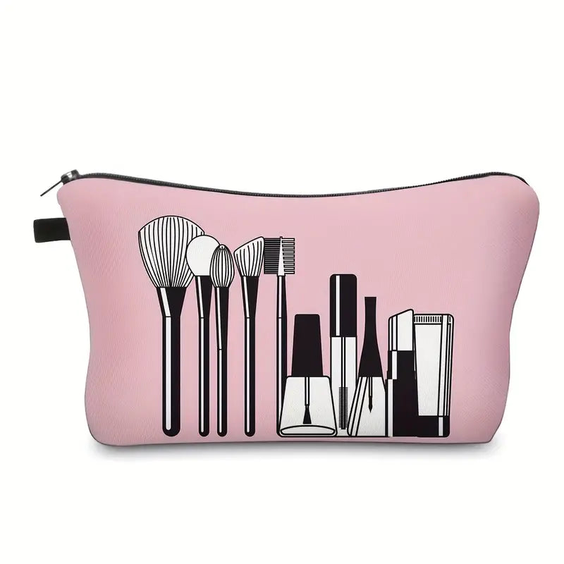 Cosmetic Bag for Women - Water Resistant Travel Toiletry Organizer with Zipper