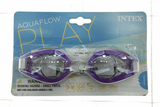 Intex Aqua Flow Play Kids Purple Swim Goggles UV Protection Ages 3 - 8