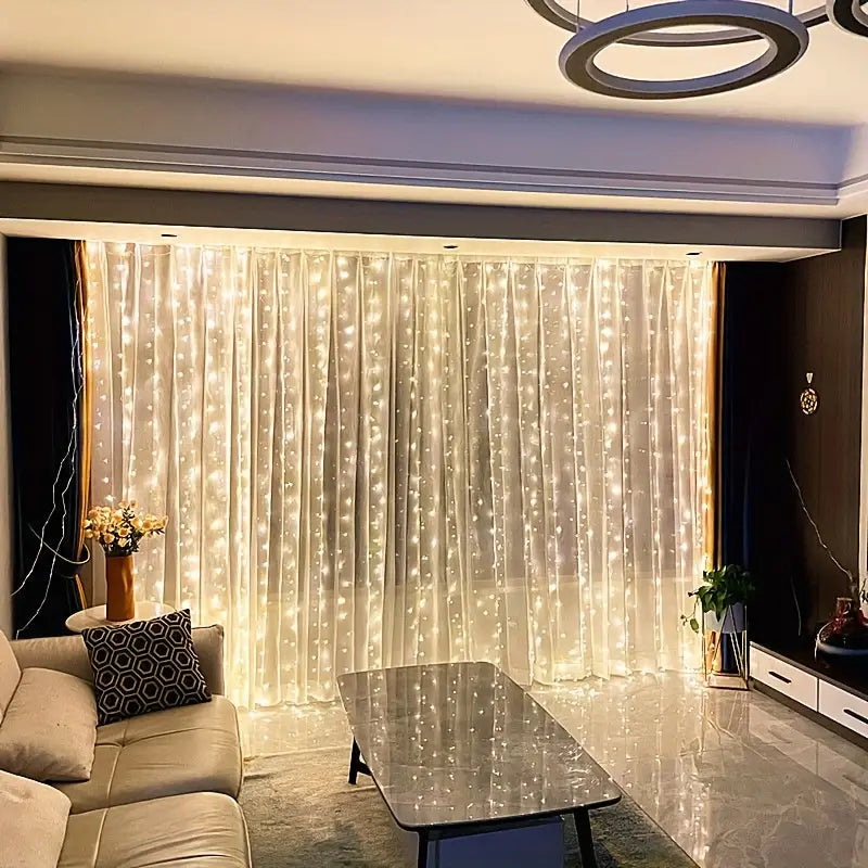 3m USB Copper Wire Curtain String Lights With Remote, String Lights For Indoor