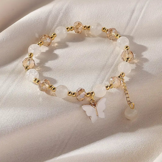 Y2K Style Beads Bracelet Butterfly Shape