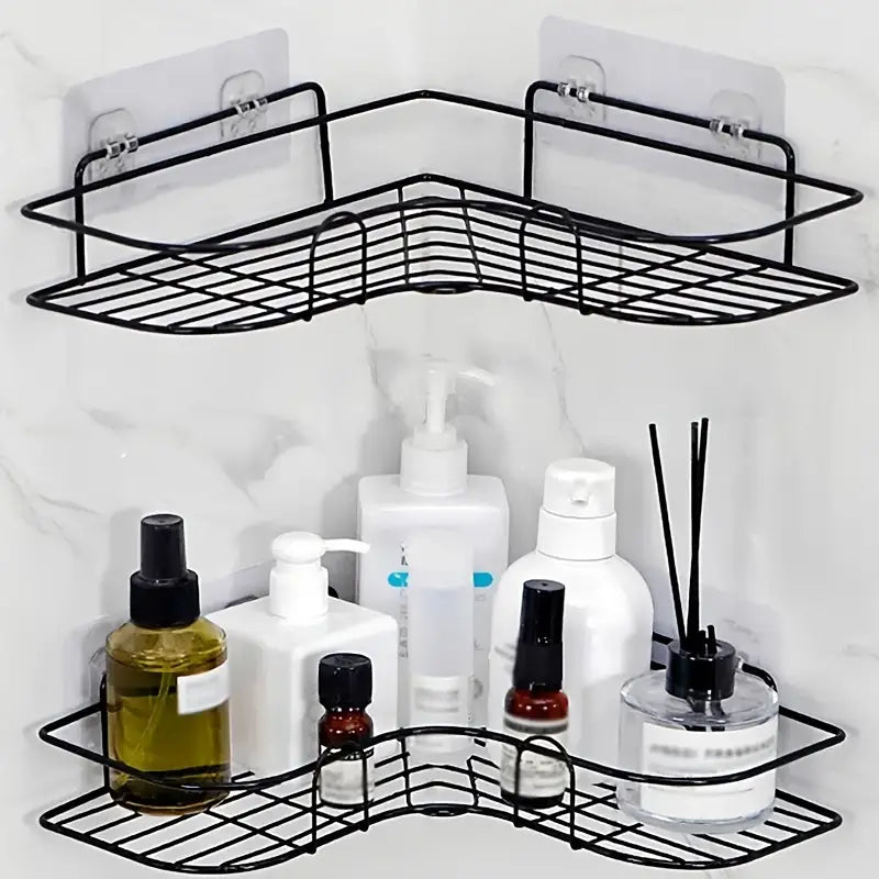 1pc Punch-free Triangle Rack, Corner Shelf, Dormitory Storage Rack