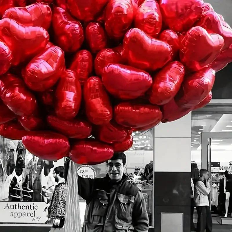10pcs 45.72 Cm Love Aluminum Film Balloon Red Balloon Engagement Romantic