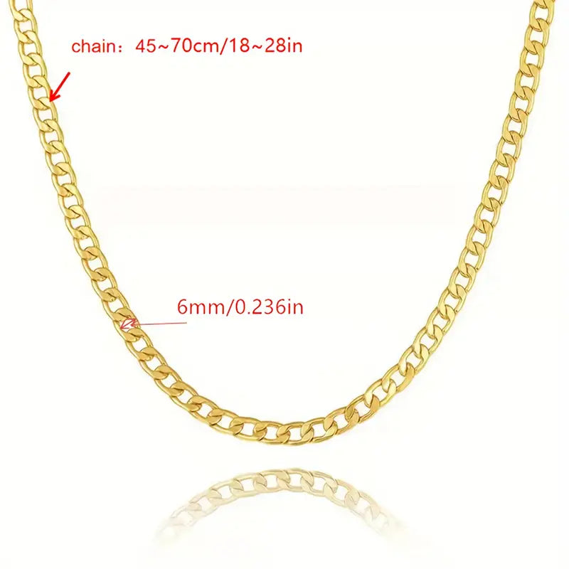 Fashion Hip Hop Bracelet & Necklace Set, For Men And Women