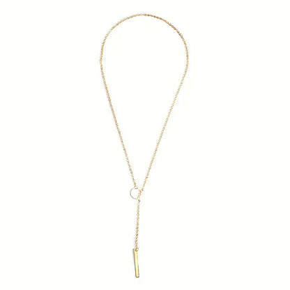 1pcs Metal Stick Pendant Necklace