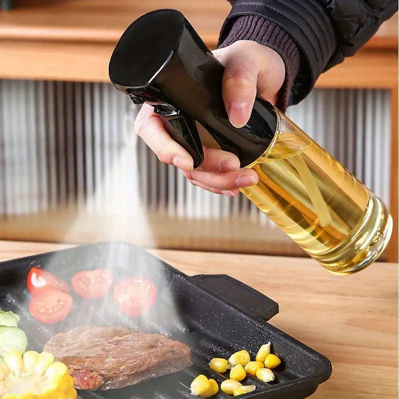 1pc, Oil Spray Bottle Kitchen Cooking Olive Oil Dispenser