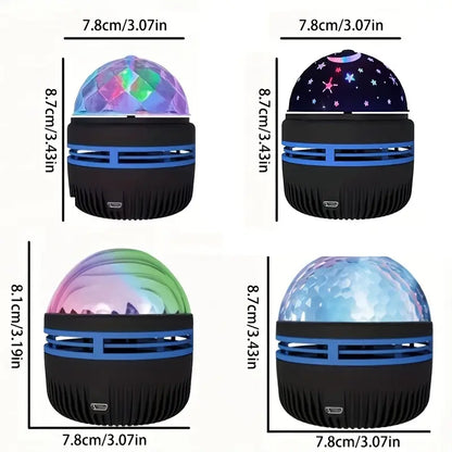 7 Color Changing Night Light Projector With Remote Control For Bedroom 1pc