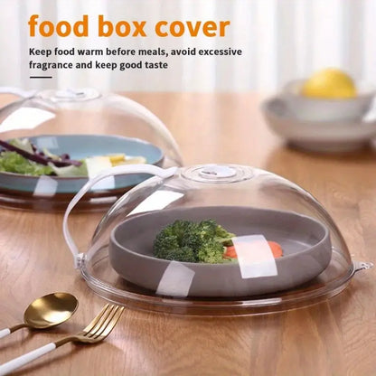 1pc Food Cover, Microwave Splatter Plate Cover Lid, Heat Resistant 200 Degrees