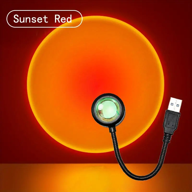 1pc Sunset Projection Light, LED Sunset Light Colorful