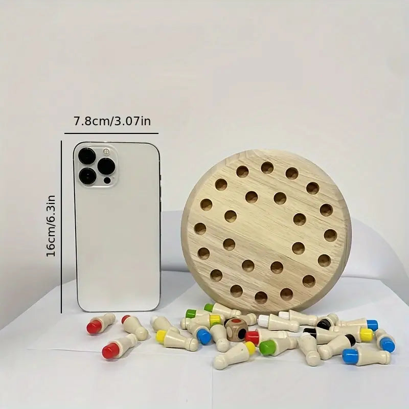 Wooden Memory Matchstick Chess Game – Olaless