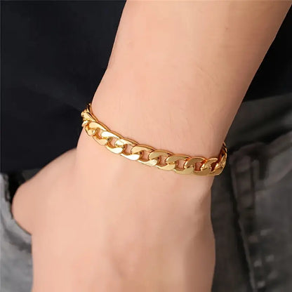 Fashion Hip Hop Bracelet & Necklace Set, For Men And Women