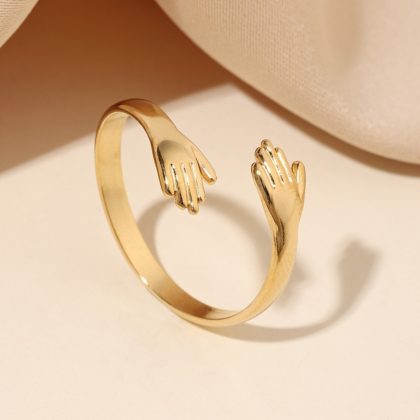 1pc Lover Couple Hug Style Ring, Expression Of Love Gift