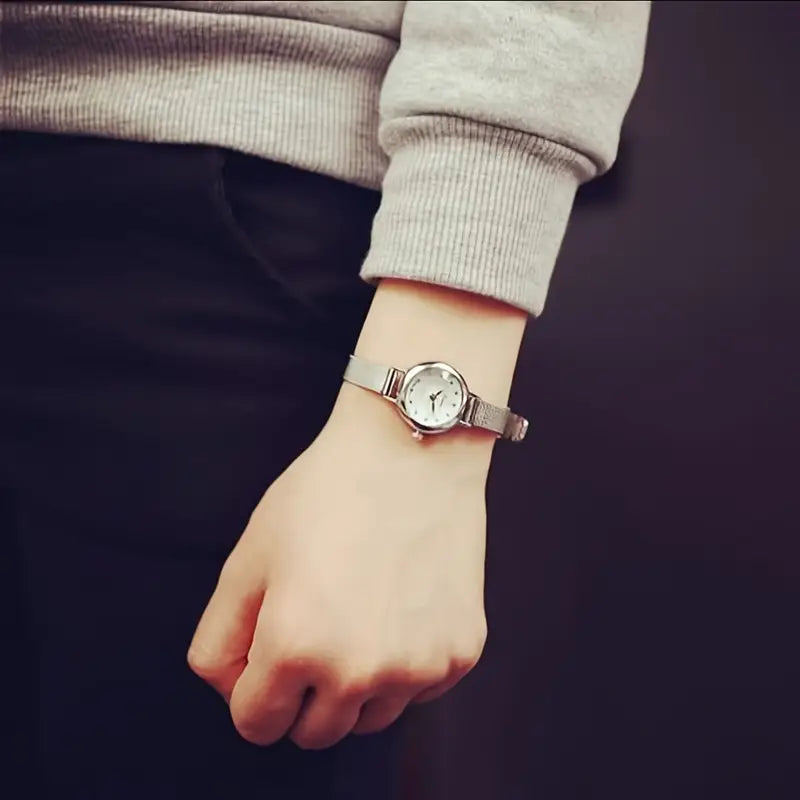 A Stylish And Trendy Ladies Watch With A Slim Steel Band