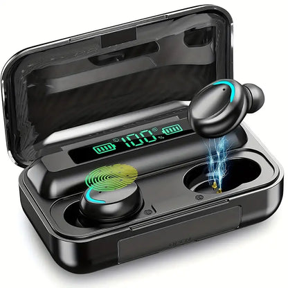 Stereo Sound TWS Wireless Earbuds, Sport Headset, Touch Control Earphones with LED Display